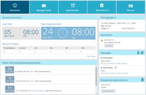 PracticeEHR allows patients to set appointments and view their prescription and medical history