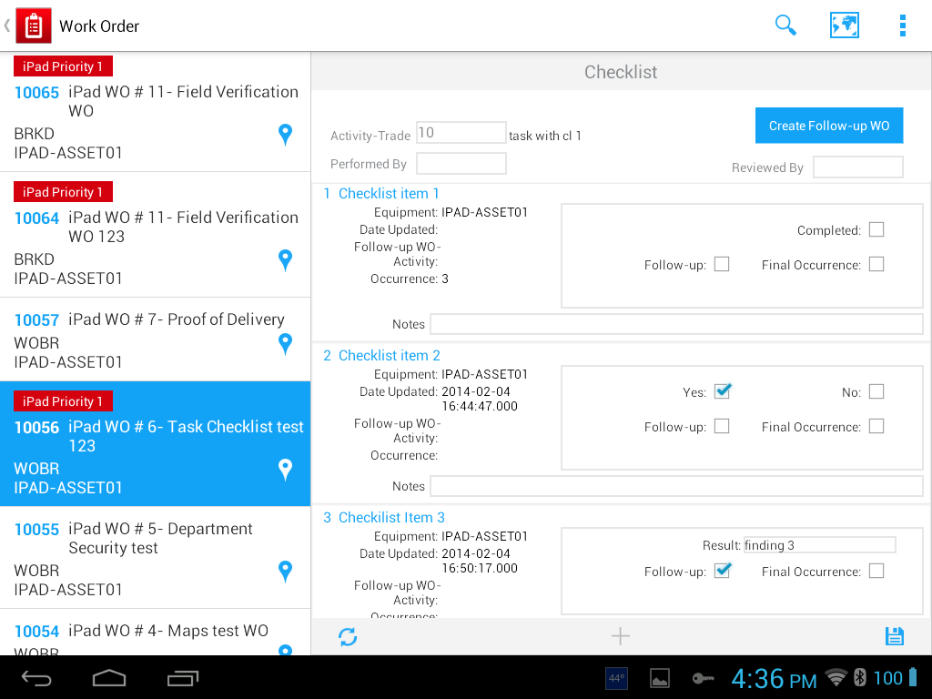 Infor HxGN Work Order Management