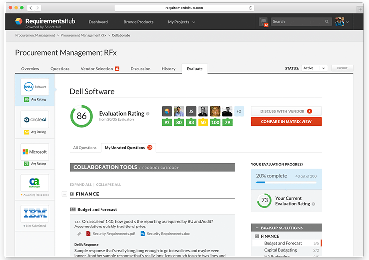 Procurement Management RFP Example