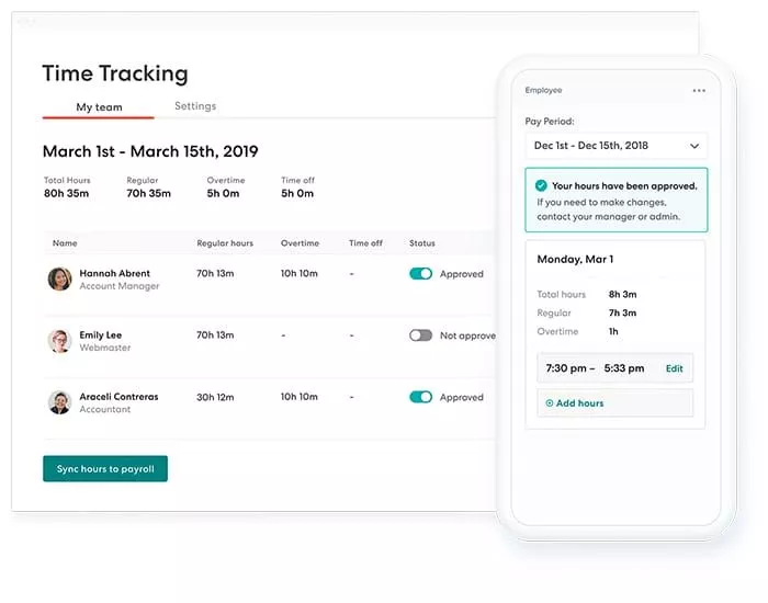 Gusto Time Tracking