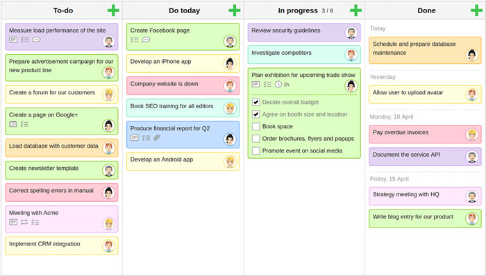 Project Scheduling using Kanbanboard