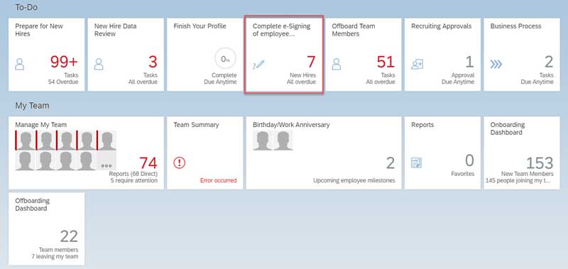 SAP Successfactors Employee Onboarding and Administration