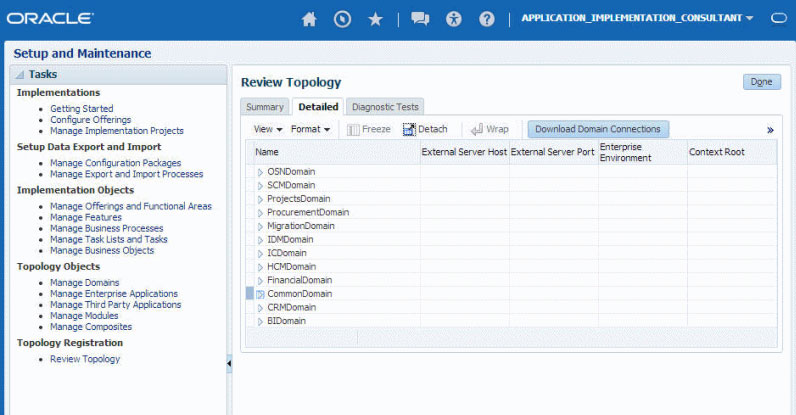 Oracle ERP Cloud Screenshot