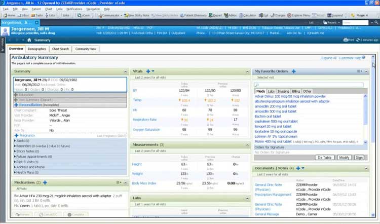 Patient Clinical Summary with Ambulatory