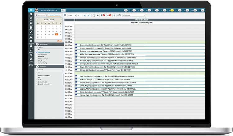 eClinicalWorks Appointment Scheduling