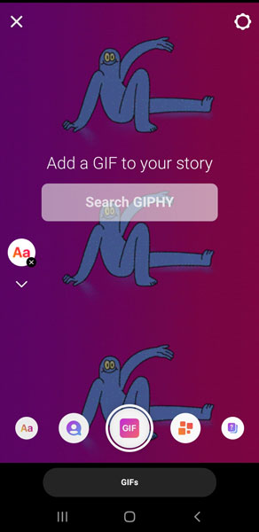 Add GIFs to Instagram Stories