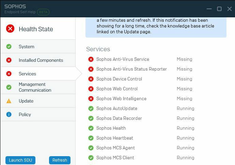 Tracking Active Applications with Sophos