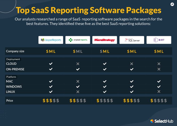 Top SaaS Reporting Software Packages