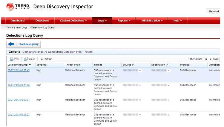 Trend Micro Deep Discovery Inspector Feature