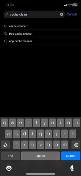 Search For Cache Cleaner App