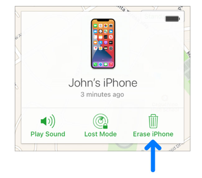 Erasing Data in iPhone With iCloud