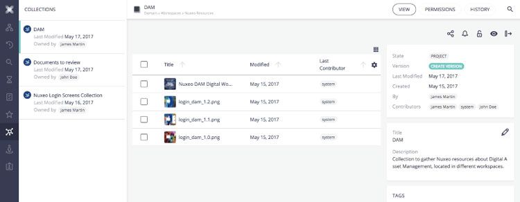 Digital Asset Management Module in Nuxeo