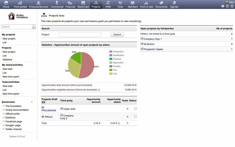 Dolibarr Project Management Module