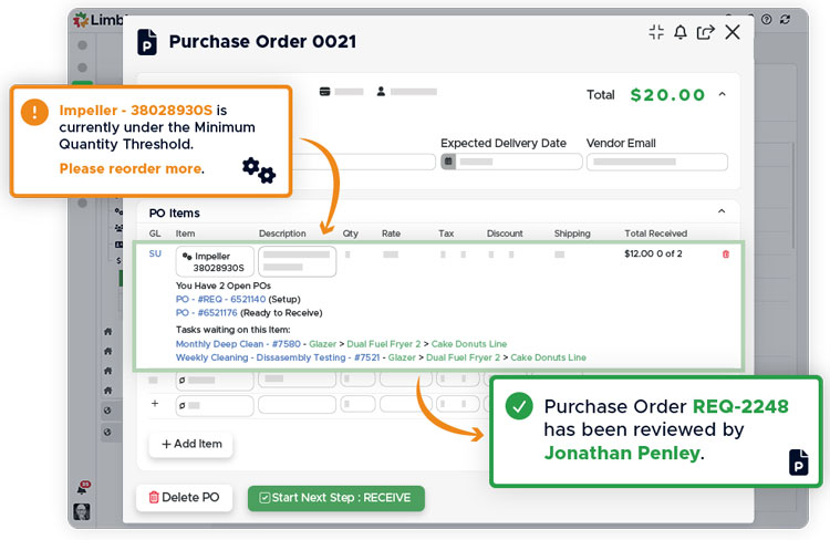 Limble Purchase Order