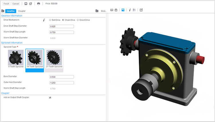 Infor CPQ 3D Product Visualization