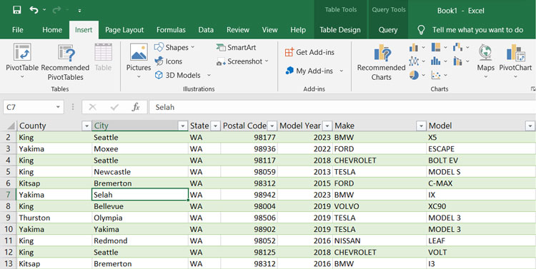 Create Pivot Tables in Excel