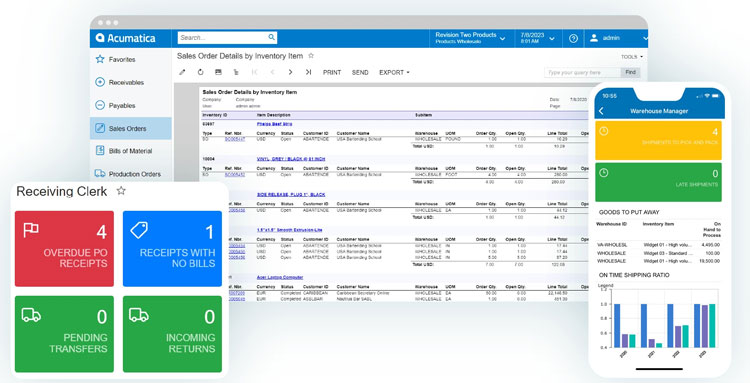 Acumatica Multi-channel Order Tracking Dashboard