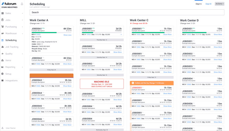 Fulcrum Scheduling Tool