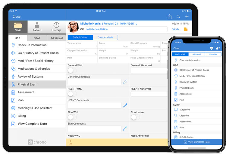 DrChrono Electronic Documentation Module