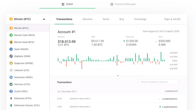 Trezor User Interface