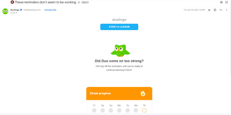Duolingos Re-Engagement Email Workflows