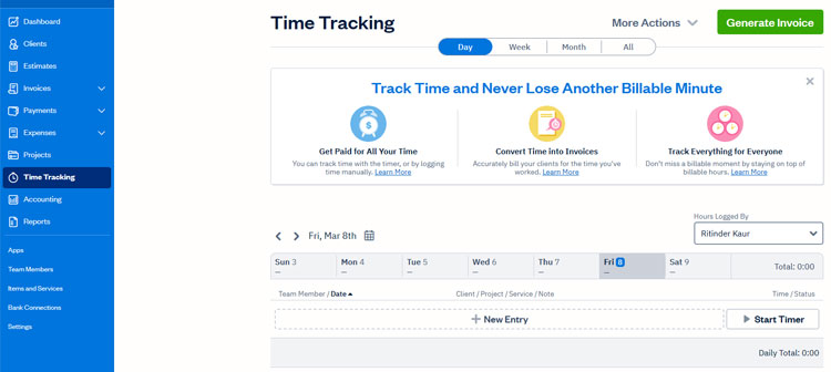 Time Tracking Feature in Invoicing Solutions