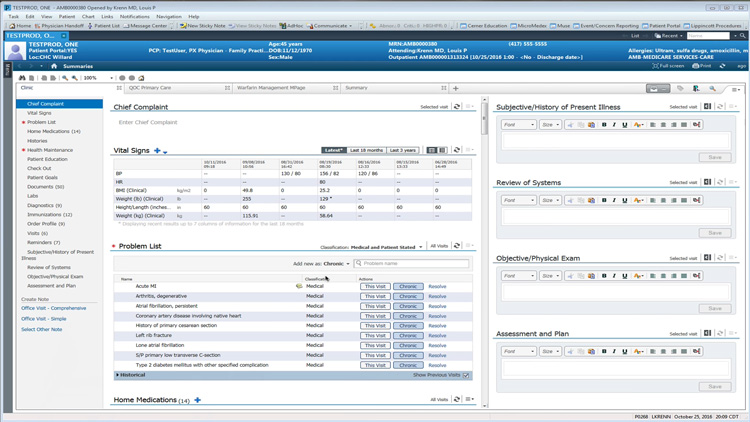 Patient Summary in Cerner Ambulatory