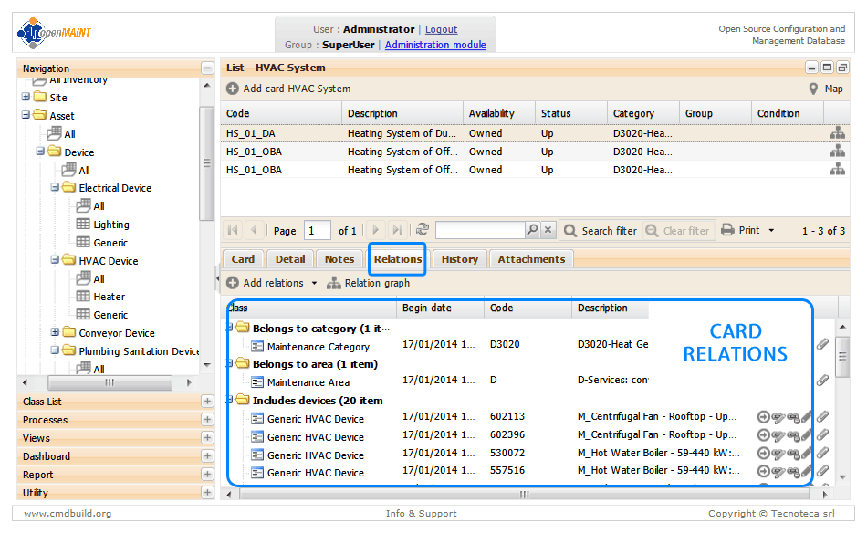 openMAINT CMMS User Interface