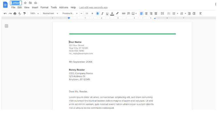 PDF Document Open in Google Docs