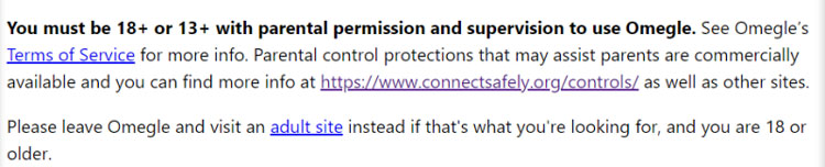 Parental Permission Terms of Service