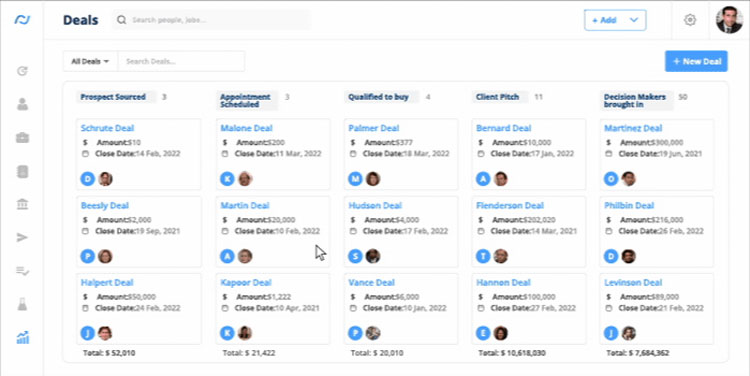 Recruiterflow Deals Pipeline