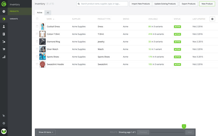 Inventory Management Example