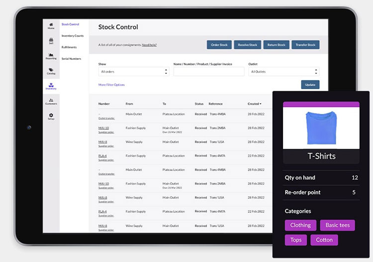 Lightspeed Inventory Management Module