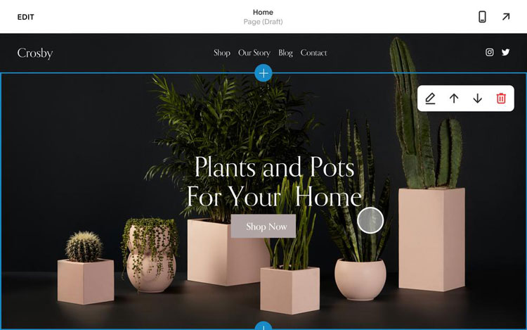 Website Templates in Squarespace