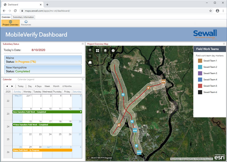 Geospatial Dashboard in Sewall