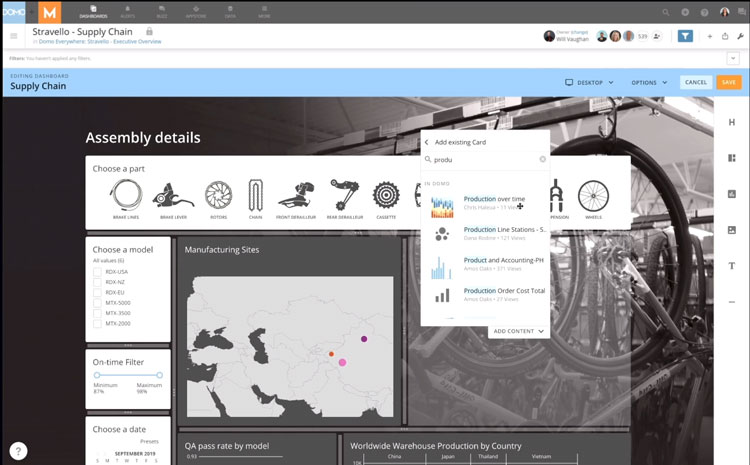 Domo Supply Chain Assembly Details