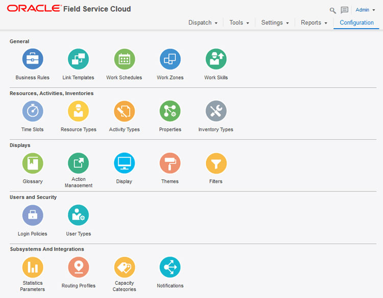 Oracle Field Service Cloud System Field Configuration