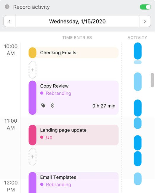 Toggl Track Dashboard