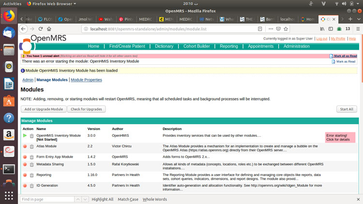 Managing OpenMRS Modules According to Requirement