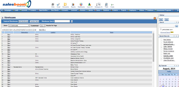 Salesboom CRM Inventory Integration