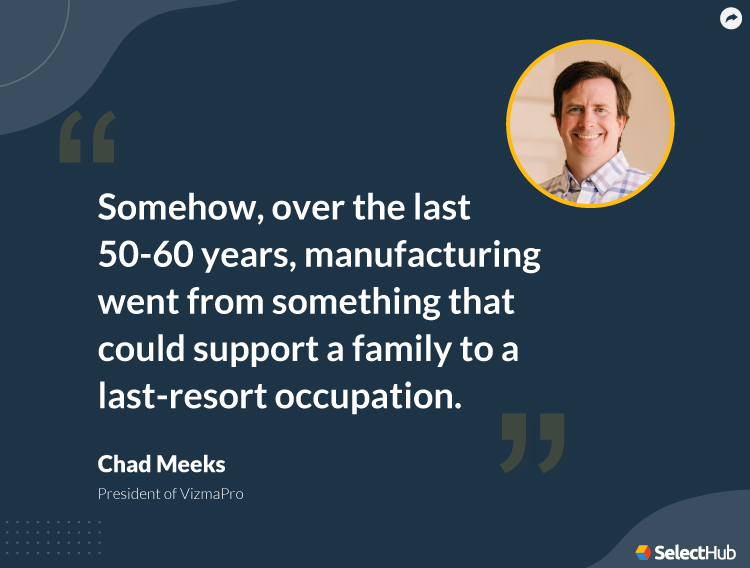 Chad Meeks Quote on Manufacturing