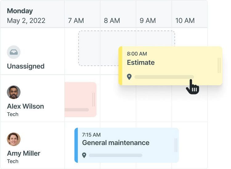 Workiz Calendar Scheduling