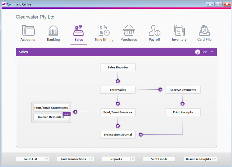 Myob Tax Management Module