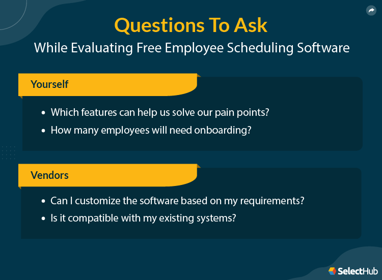 Key Questions to ask while Evaluating Free Employee Scheduling software