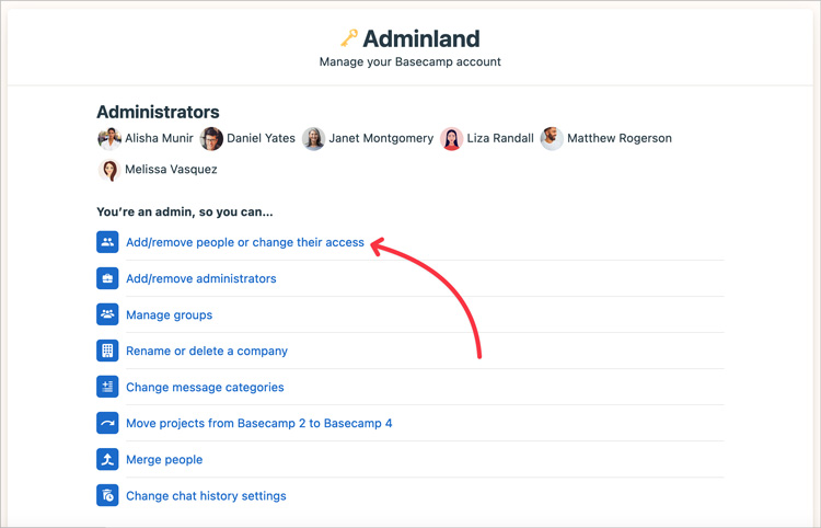 Basecamp User Access Management