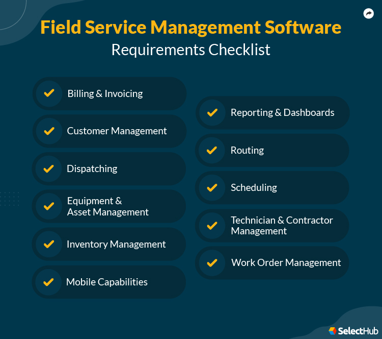 Field Service Management Software Requirements and Features